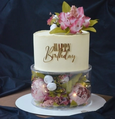 Топпер "Happy Birthday" для оформления торта из акрила, №4