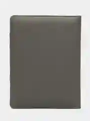Серый ежедневник на кольцах с функцией зарядки (Power bank), 4000 mAh, А5