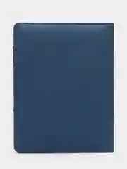 Серый ежедневник на кольцах с функцией зарядки (Power bank), 4000 mAh, А5
