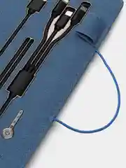 Серый ежедневник на кольцах с функцией зарядки (Power bank), 4000 mAh, А5