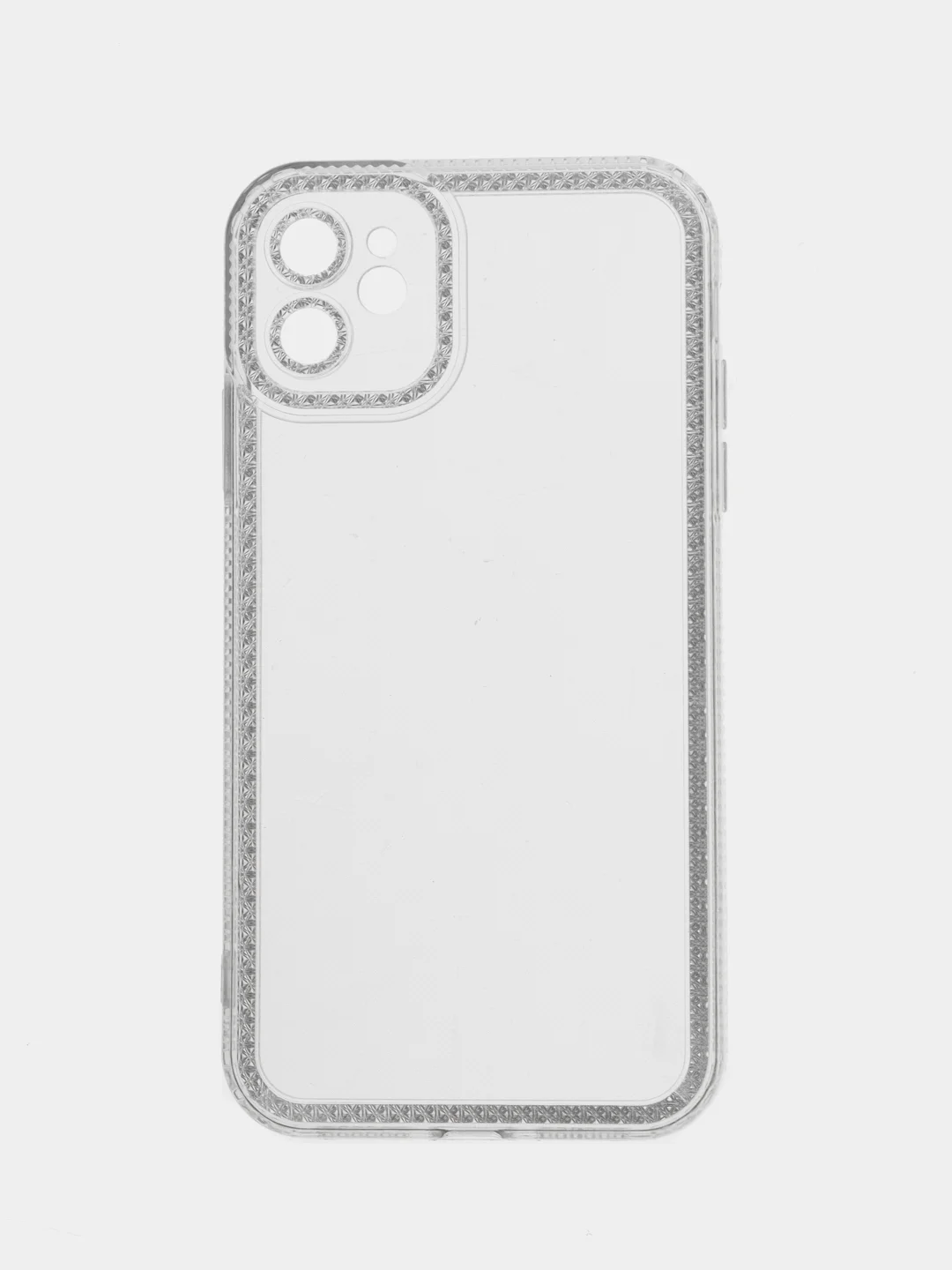 Прозрачный чехол на iPhone 11, 12, 13, 14, 15 / Pro Max, на Айфон, блестящий, силиконовый