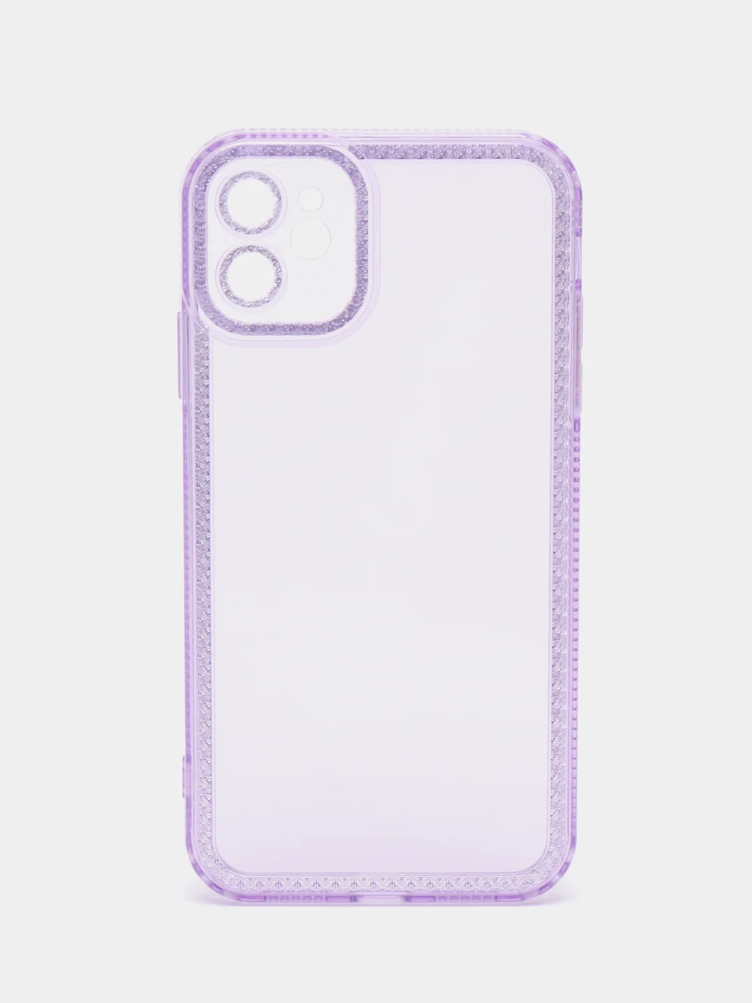 Фиолетовый чехол на iPhone 11, 12, 13, 14, 15 / Pro Max, на Айфон, блестящий, силиконовый