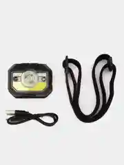ЕРМАК фонарь на голову, сенсорный, XPE COB LED, 11 режимов, 1000мАч, USB кабель, 6 х 4,5 х 3 см, пластик