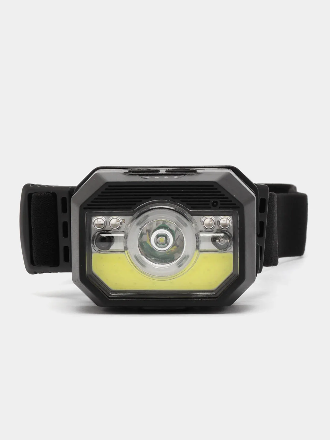 ЕРМАК фонарь на голову, сенсорный, XPE COB LED, 11 режимов, 1000мАч, USB кабель, 6 х 4,5 х 3 см, пластик