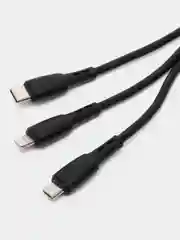 Кабель type-c прочный, Micro, Type-C, для айфона 3в1