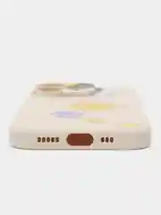 Бежевый чехол для iPhone 11, 12, 13, 12 13 14 Pro, 13 14 Pro Max, XR, X/XS, 7 8 SE с принтом