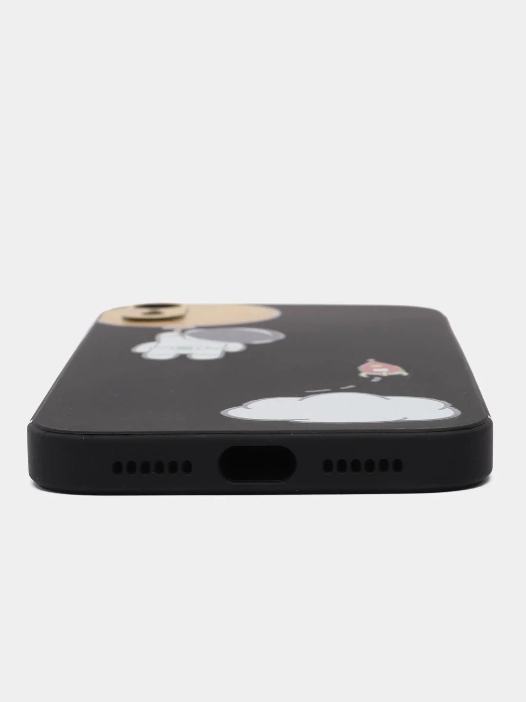 Черный чехол для iPhone 11, 12, 13, 12 13 14 Pro, 13 14 Pro Max, XR, X/XS, 7 8 SE с принтом
