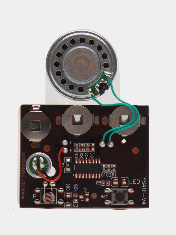 Звуковой модуль Arduino, для записи и воспроизведения звука до 30 секунд, для открыток