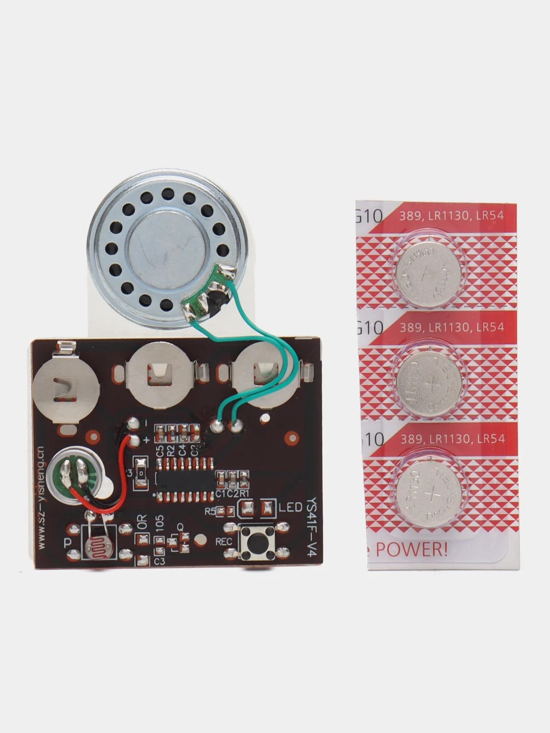 Звуковой модуль Arduino, для записи и воспроизведения звука до 30 секунд, для открыток