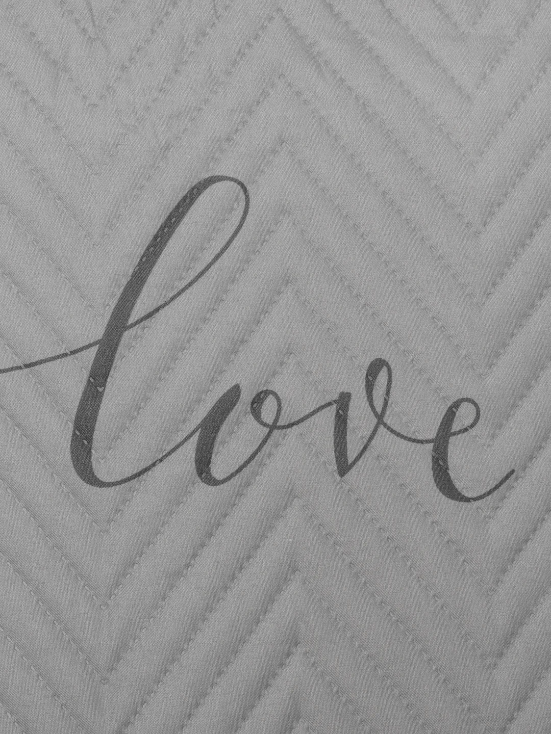 Серый меланж покрывало LoveLife "Сердца", 4 размера