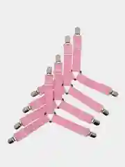 Тёмно-розовый держатель для простыни , фиксатор для простыни комплект 4 шт, резинка для простыни