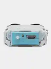 Голубой зажигалка для сигарет электронная, импульсная, с фонариком и USB