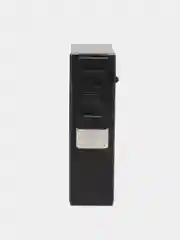 Черный портсигар для сигарет, мужской, с электронной зажигалкой USB, для 20 сигарет
