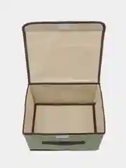 Зеленый кофр для хранения вещей, игрушек, белья, короб с крышкой, ящик для автомобиля и комнаты