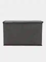 Серый кофр для хранения вещей, игрушек, белья, короб с крышкой, ящик для автомобиля и комнаты