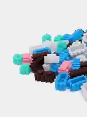 Горчичный 3d конструкторы из мини блоков, конструктор, аниме