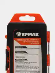 "ЕРМАК" Реверсивная отвертка с держателем для бит, 36 бит, АБС пластик, сталь
