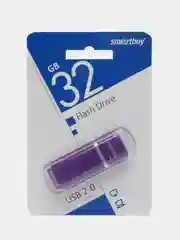 Флешка накопитель для компьютера 32 Gb, Smartbuy Quartz, Usb 2.0, фиолетовый, 512787