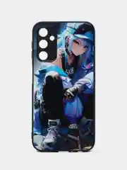 Индиго чехол с рисунком на Samsung Galaxy A24 (Самсунг Галакси А24)