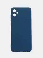 Синий чехол Silicone Cover для Samsung Galaxy A05 (Самсунг Галакси А05), силиконовый