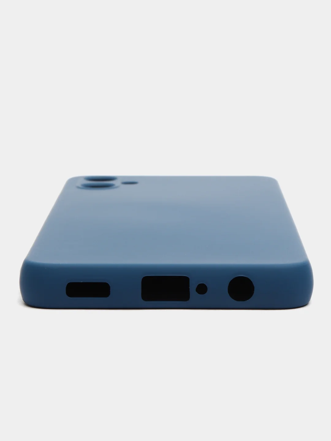 Синий чехол Silicone Cover для Samsung Galaxy A05 (Самсунг Галакси А05), силиконовый