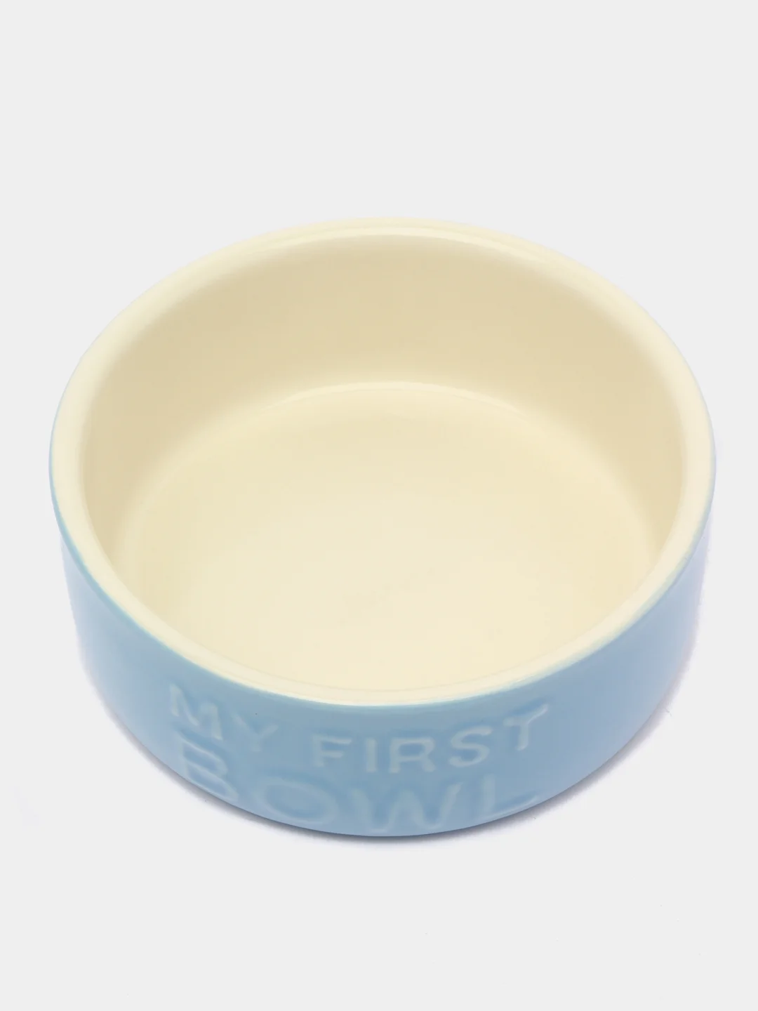 Миска керамическая для собак и кошек Scruffs "My First Bowl", голубая, 13 х 13 х 5 см, 400 мл