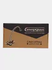 СоюзКран Смеситель для кухни, поворотный излив 20 см, керам. кран-буксы 1/2, хром, цинк