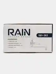 RAIN Смеситель для ванны Кварц, круглый излив 40см, керам. кран-буксы 1/2, душ, набор