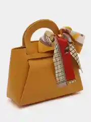 Горчичный подарочная упаковка, детская сумочка для девочек, упаковка для подарка, новогодняя