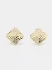 Серьги-пусеты квадратные со стразами "Diamond"