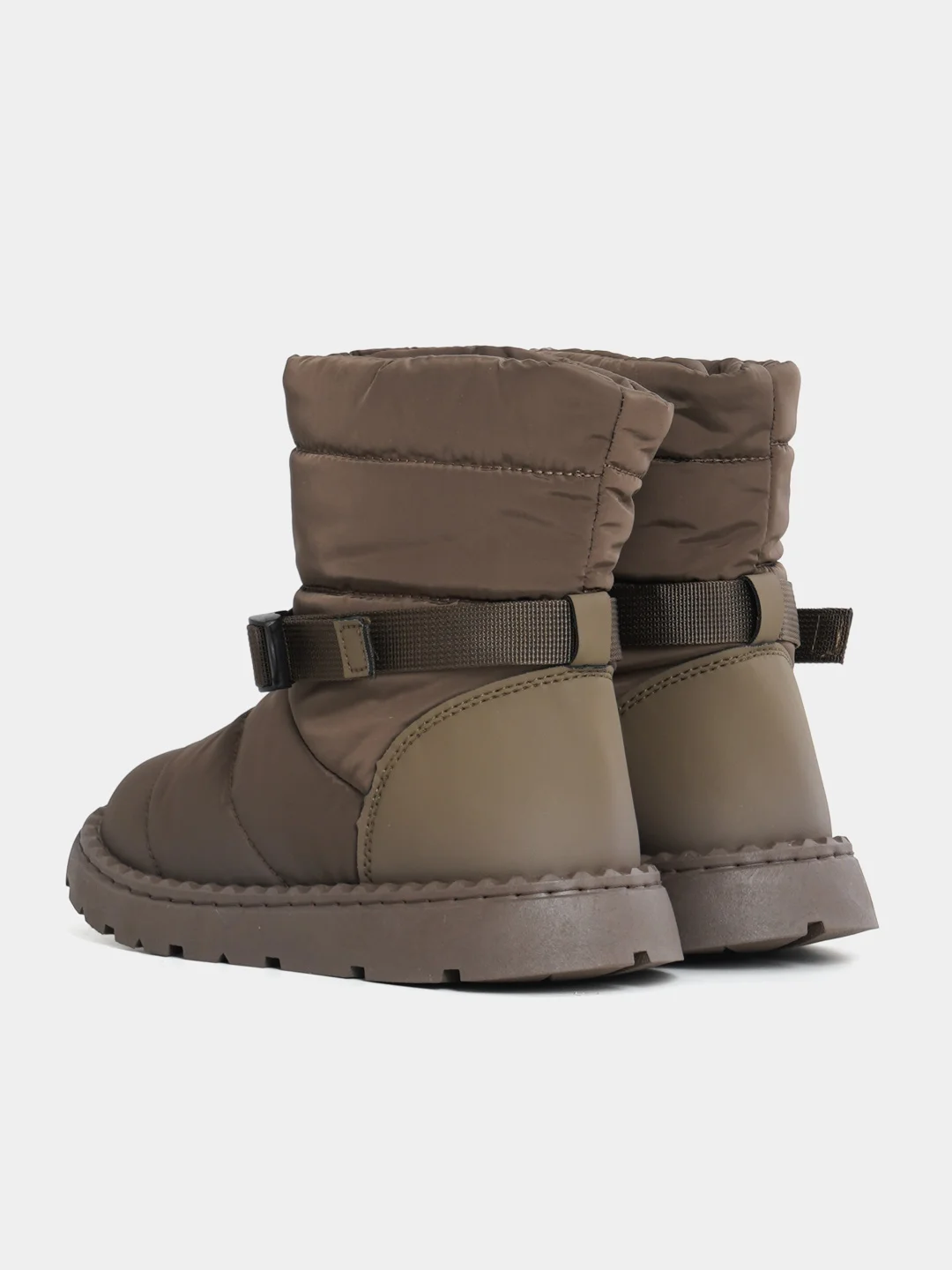 Коричневый дутики женские, угги, зимние, 36-41