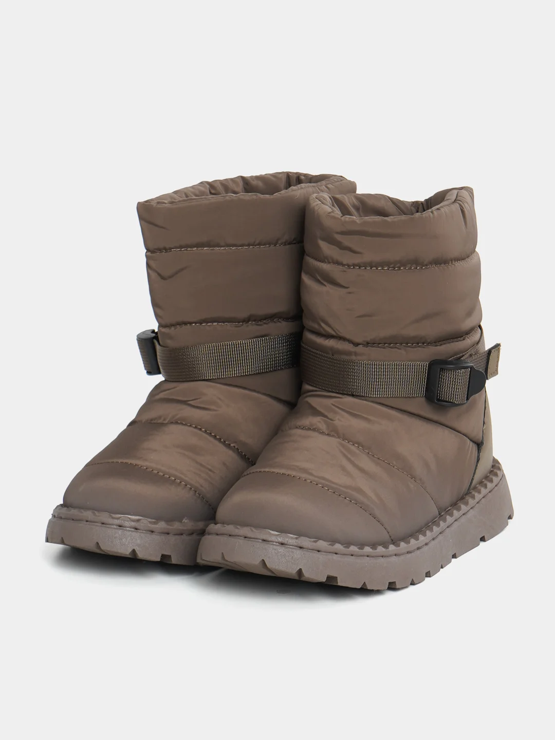 Коричневый дутики женские, угги, зимние, 36-41