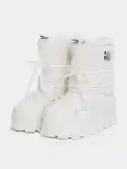 Белый дутики женские, зимние