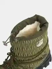 Зеленый дутики женские, зимние