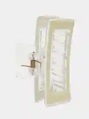 Белый заколка-краб для волос