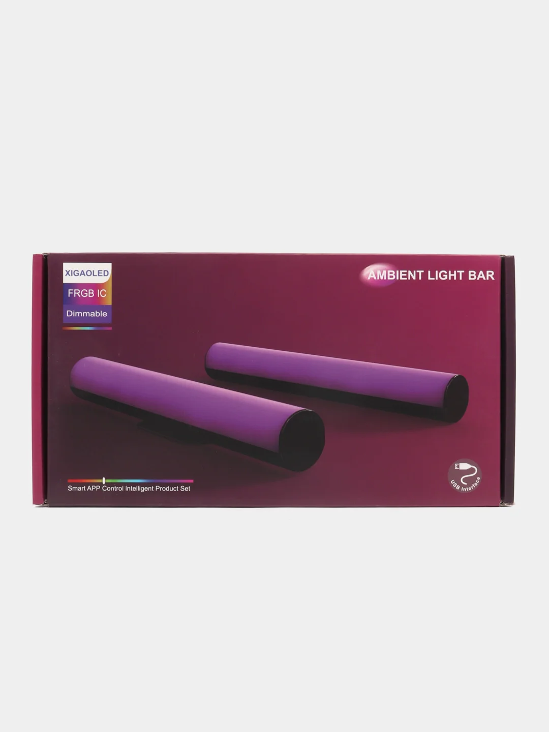Белый светодиодный LED светильник, настольная неоновая лампа, RGB, USB, 2 шт
