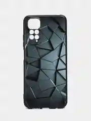 Тёмно-серый силиконовый чехол для Xiaomi Redmi Note 11 4G / 11S 4G / 11S NFC 4G, с принтом