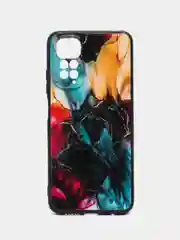 Фиолетовый силиконовый чехол для Xiaomi Redmi Note 11 4G / 11S 4G / 11S NFC 4G, с принтом