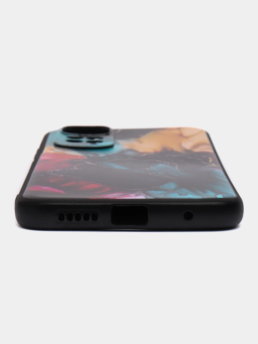Фиолетовый силиконовый чехол для Xiaomi Redmi Note 11 4G / 11S 4G / 11S NFC 4G, с принтом