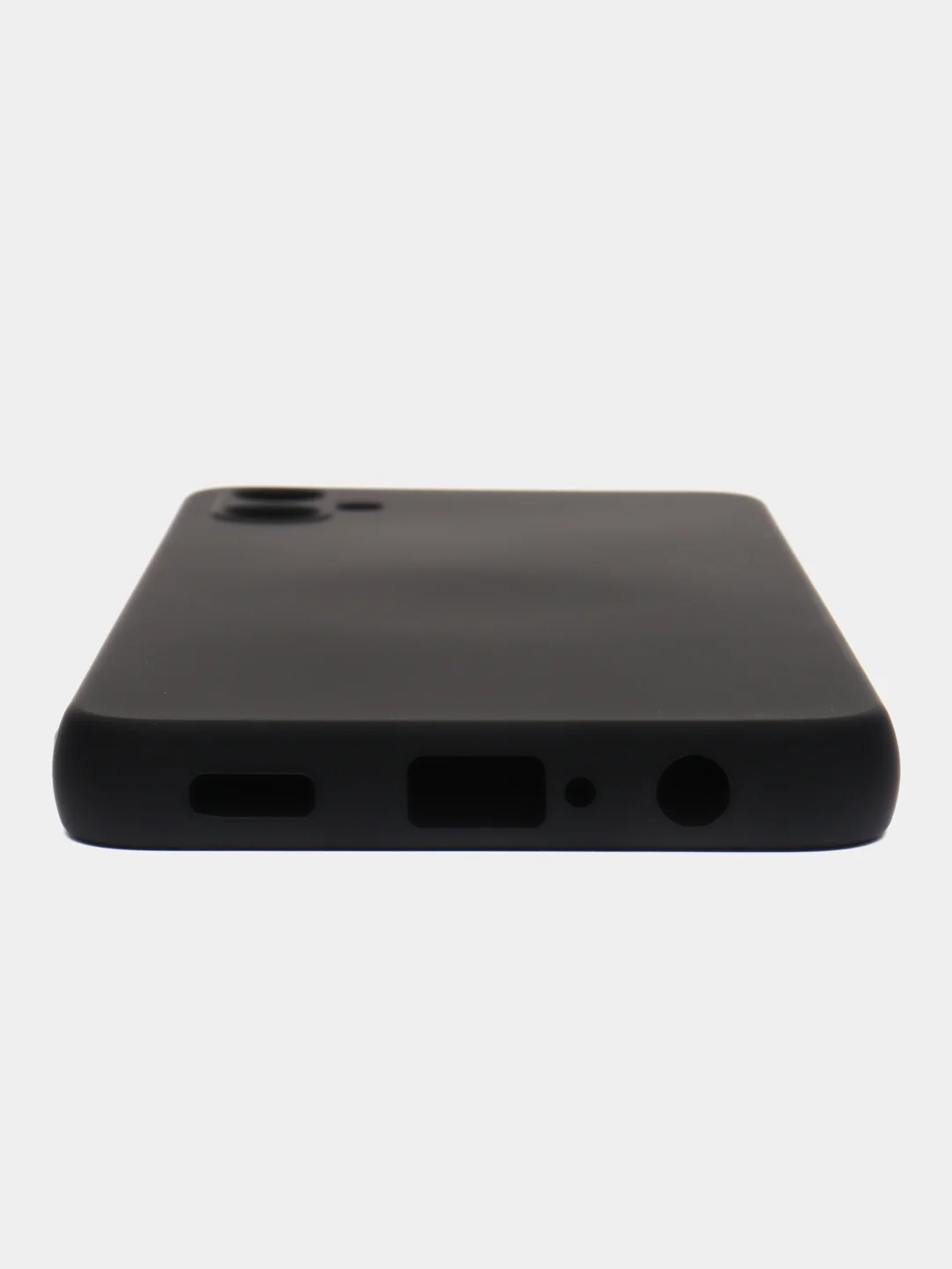 Черный чехол Silicone Cover для Samsung Galaxy A05 (Самсунг Галакси А05), силиконовый