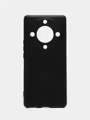 Угольный чехол для Honor X9a / Хонор Х9а, силиконовый, матовый
