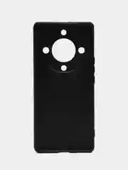 Угольный чехол для Honor X9a / Хонор Х9а, силиконовый, матовый