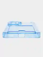Голубой чехол для Honor 90 Lite (Хонор 90 Лайт), прозрачный, с карманом для карты
