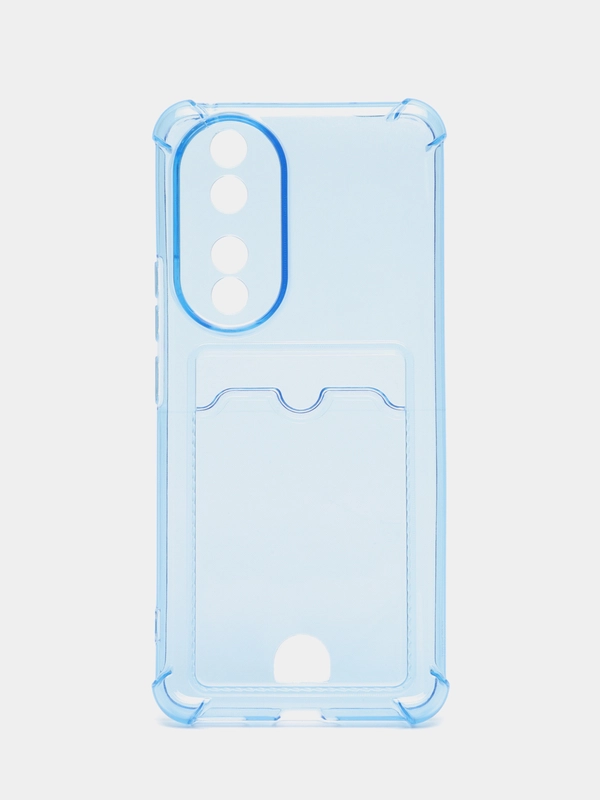 Чехол для Honor 90 / Хонор 90, прозрачный, с карманом для карты