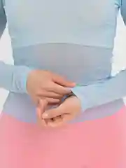 Белый лонгслив в сеточку, прозрачный - PREMIUM