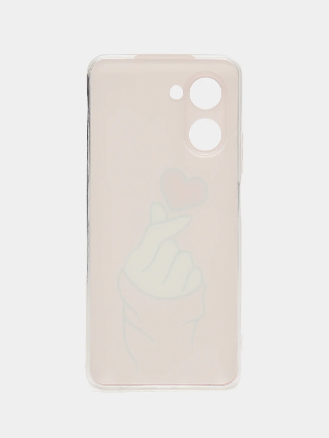 Коралловый силиконовый чехол на Realme C33 (Реалми С33)