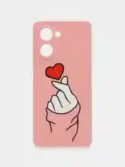 Коралловый силиконовый чехол на Realme C33 (Реалми С33)