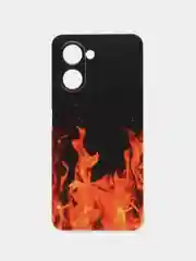 Оранжевый силиконовый чехол на Realme C33 (Реалми С33)