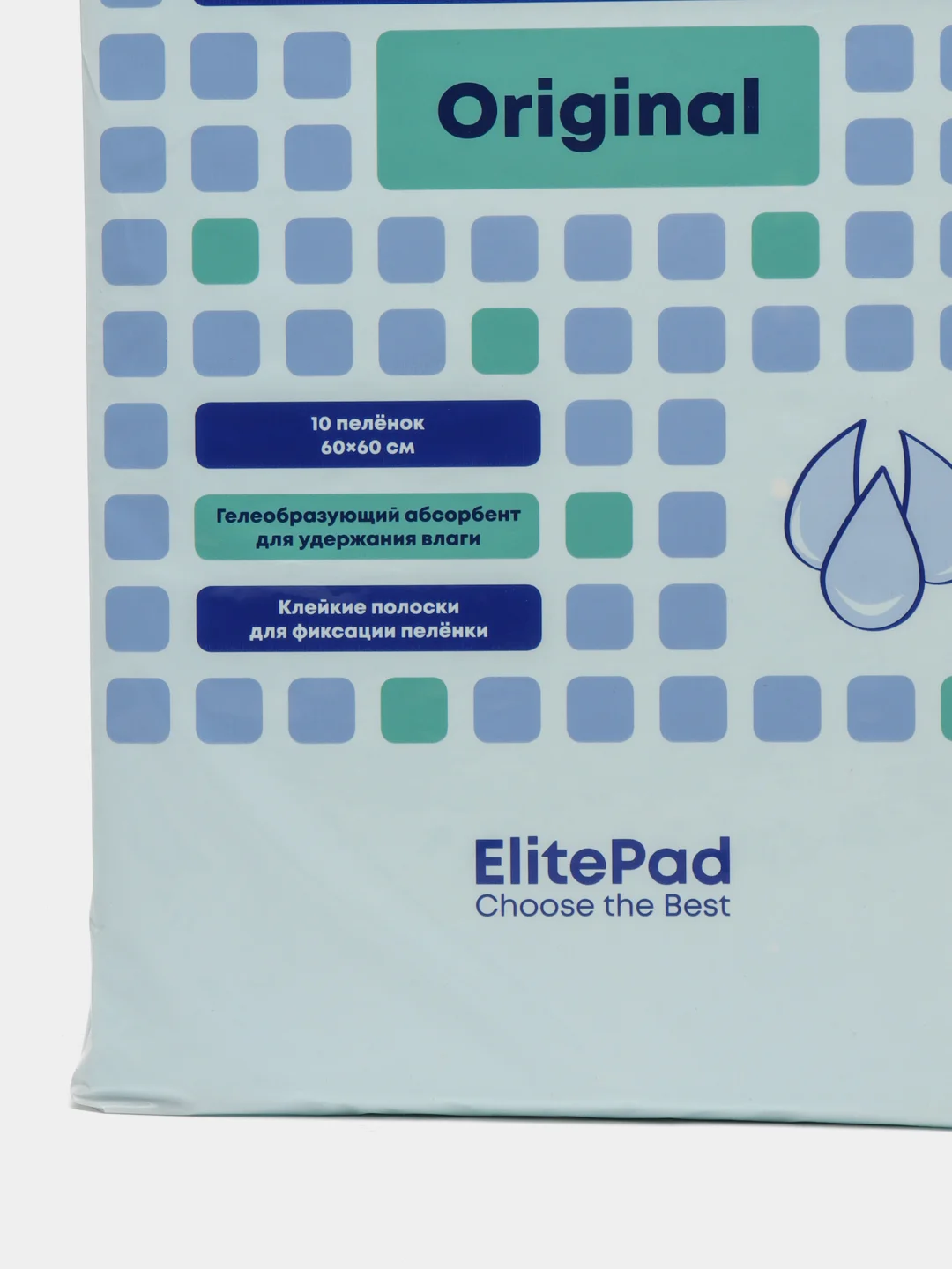 Пелёнки для собак одноразовые гелевые ELITEPAD "Original", 60 х 60 см, 10 шт/уп