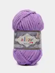 Аметистовый пряжа плюшевая Alize Velluto, 100% микрополиэстер, 100г, 68м, плюшевая, велюровая веллюто